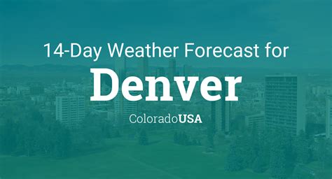 Ad Get todays weather hourly forecast AQI more. . Denver weather 14 day